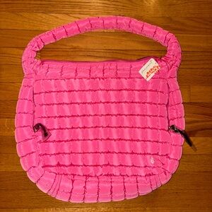 Free People Quilted Carryall Bag bubblegum